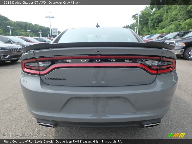 Destroyer Gray / Black 2018 Dodge Charger GT AWD