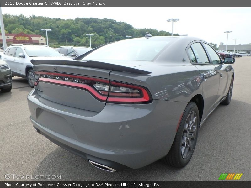 Destroyer Gray / Black 2018 Dodge Charger GT AWD