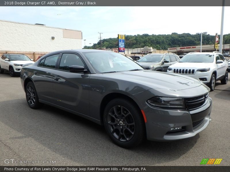 Destroyer Gray / Black 2018 Dodge Charger GT AWD