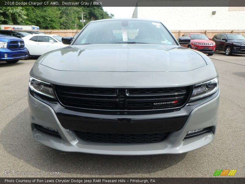 Destroyer Gray / Black 2018 Dodge Charger GT AWD