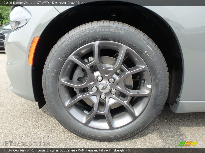 Destroyer Gray / Black 2018 Dodge Charger GT AWD