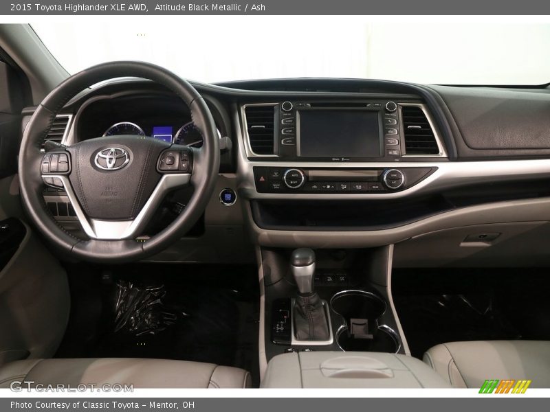 Attitude Black Metallic / Ash 2015 Toyota Highlander XLE AWD
