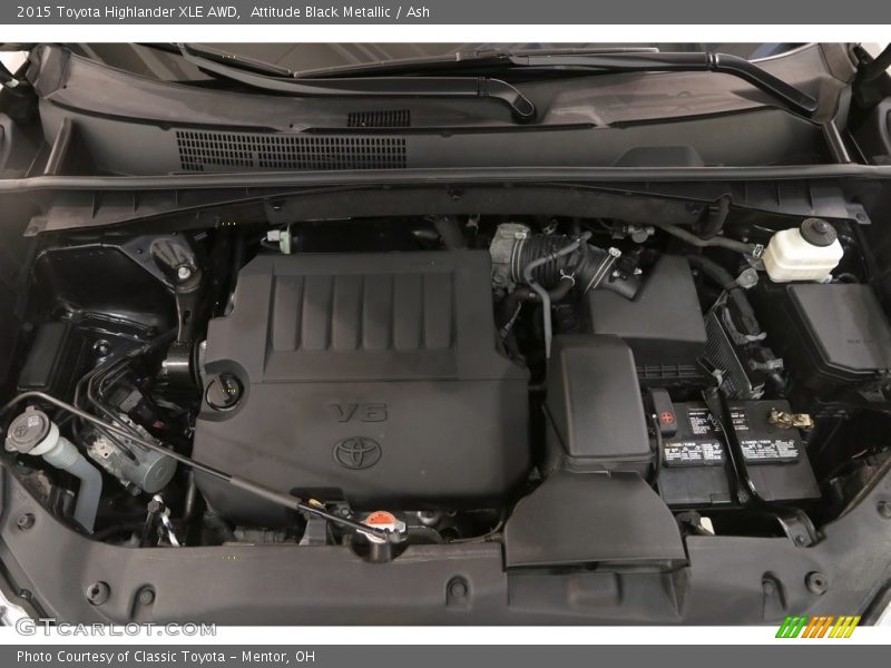 Attitude Black Metallic / Ash 2015 Toyota Highlander XLE AWD