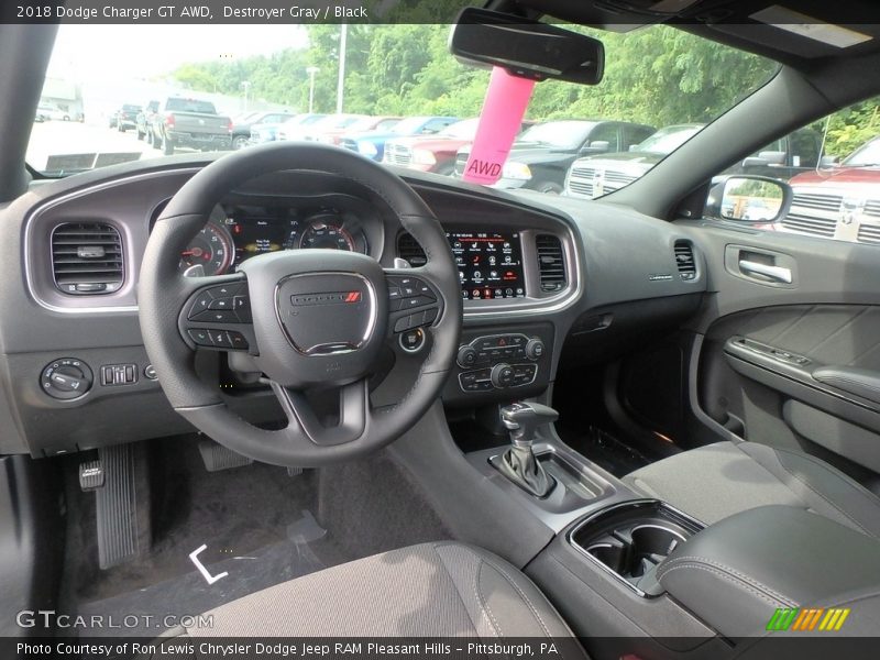 Destroyer Gray / Black 2018 Dodge Charger GT AWD