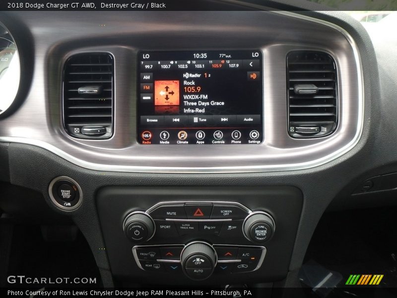 Destroyer Gray / Black 2018 Dodge Charger GT AWD