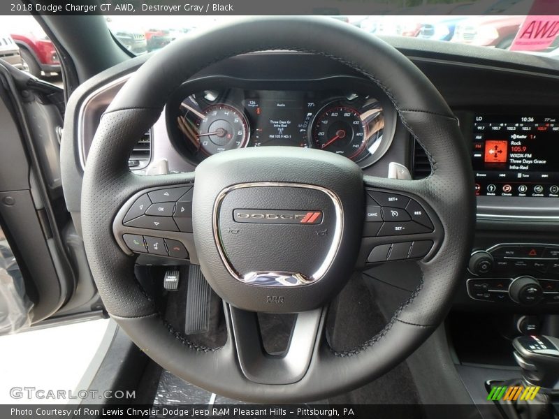 Destroyer Gray / Black 2018 Dodge Charger GT AWD