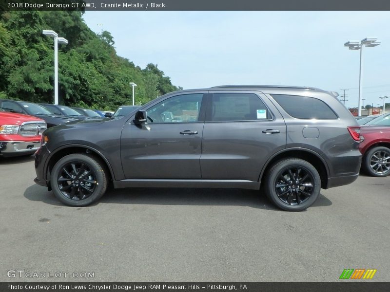 Granite Metallic / Black 2018 Dodge Durango GT AWD