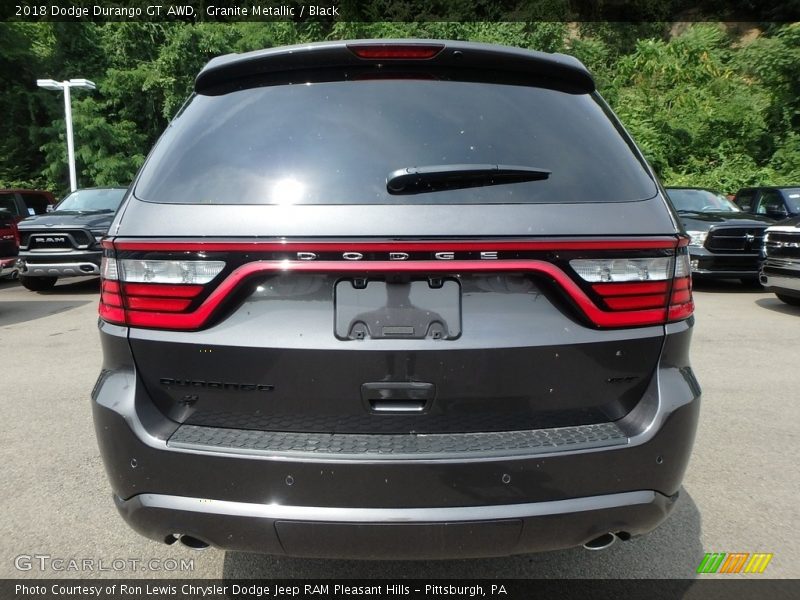 Granite Metallic / Black 2018 Dodge Durango GT AWD