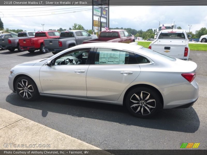 Silver Ice Metallic / Jet Black 2018 Chevrolet Malibu LT