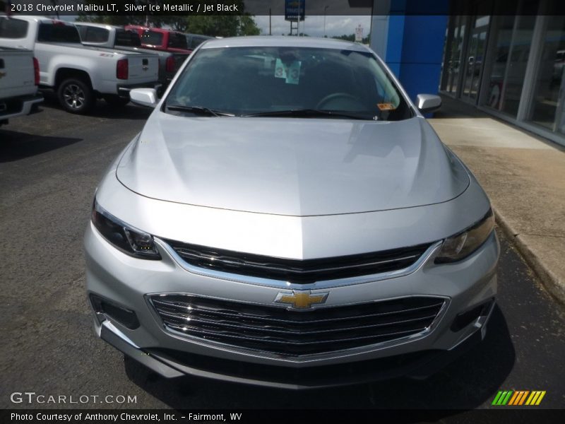 Silver Ice Metallic / Jet Black 2018 Chevrolet Malibu LT