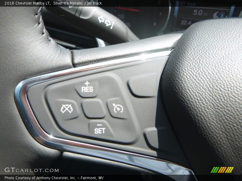 Silver Ice Metallic / Jet Black 2018 Chevrolet Malibu LT