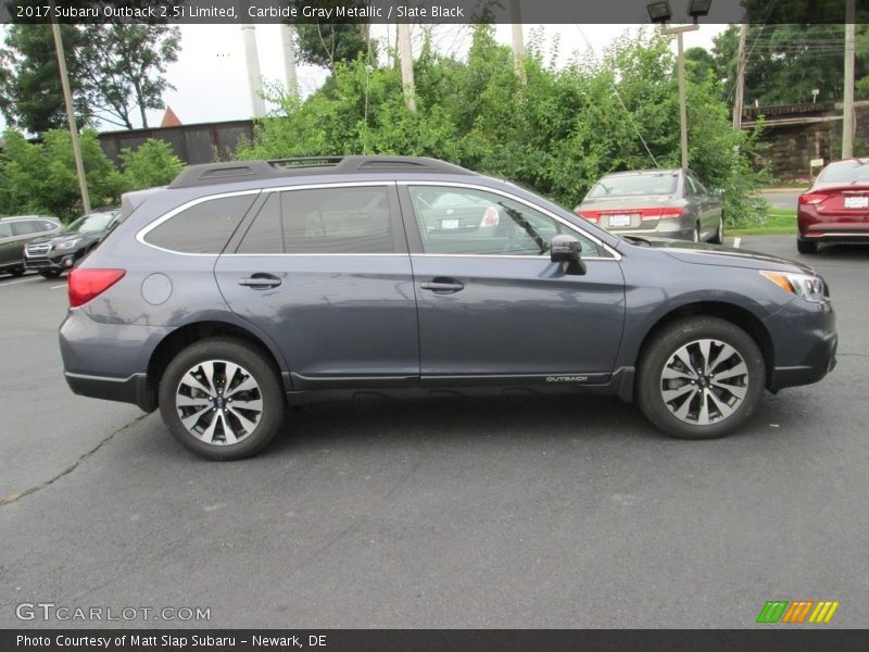 Carbide Gray Metallic / Slate Black 2017 Subaru Outback 2.5i Limited