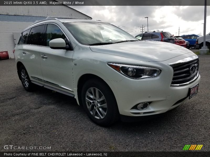 Majestic White / Wheat 2015 Infiniti QX60 3.5 AWD