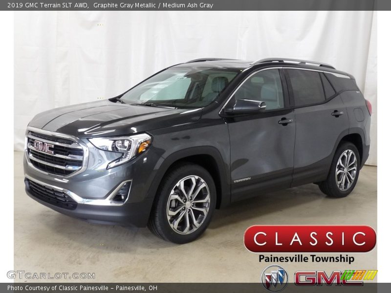 Graphite Gray Metallic / Medium Ash Gray 2019 GMC Terrain SLT AWD