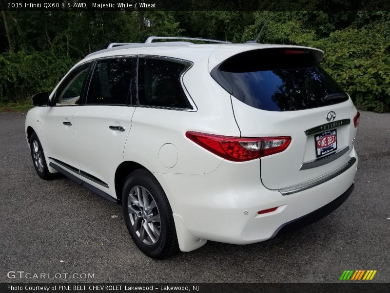 Majestic White / Wheat 2015 Infiniti QX60 3.5 AWD