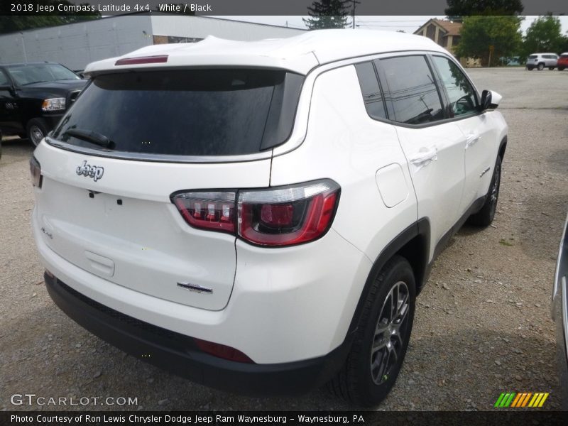 White / Black 2018 Jeep Compass Latitude 4x4