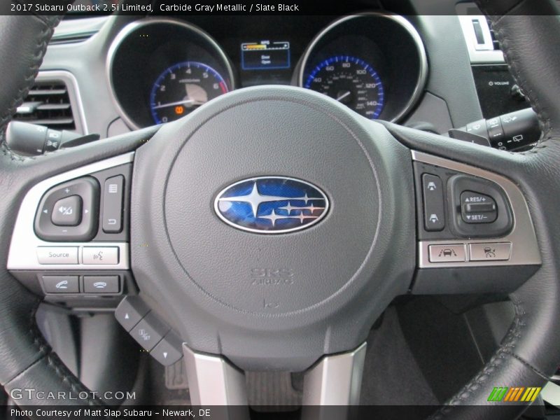 Carbide Gray Metallic / Slate Black 2017 Subaru Outback 2.5i Limited