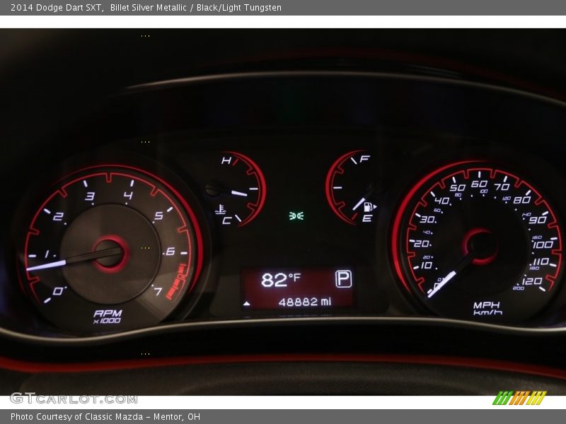 Billet Silver Metallic / Black/Light Tungsten 2014 Dodge Dart SXT