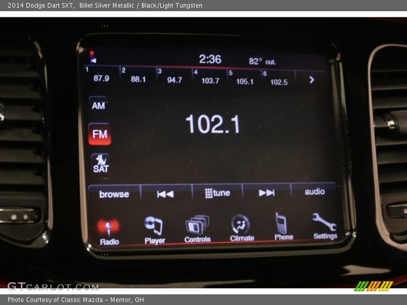 Billet Silver Metallic / Black/Light Tungsten 2014 Dodge Dart SXT