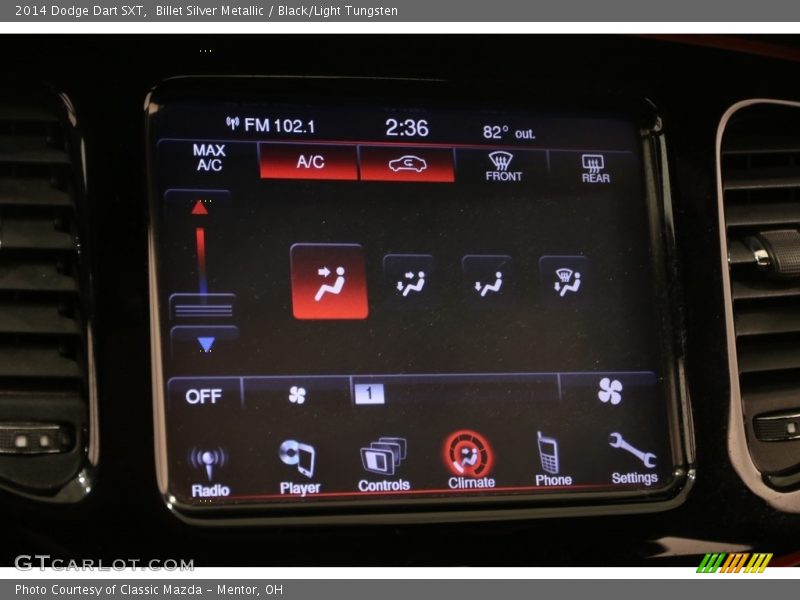 Billet Silver Metallic / Black/Light Tungsten 2014 Dodge Dart SXT