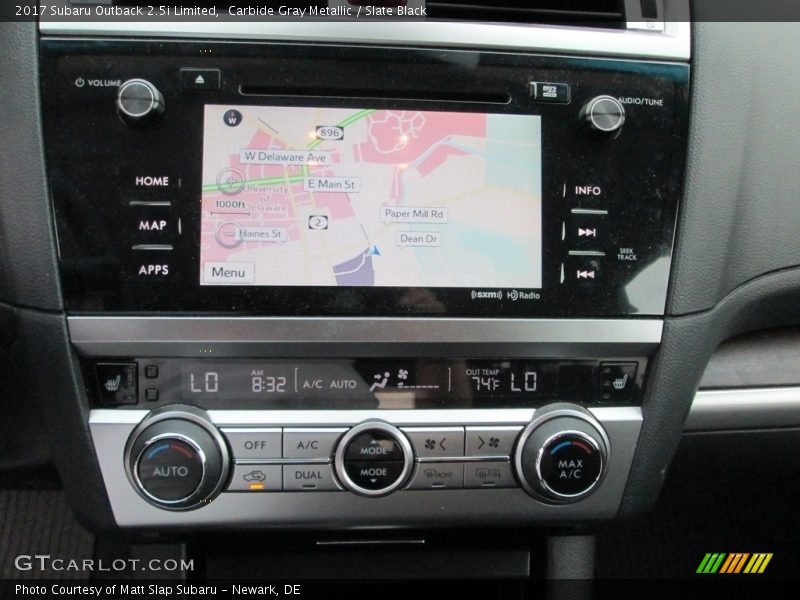 Carbide Gray Metallic / Slate Black 2017 Subaru Outback 2.5i Limited