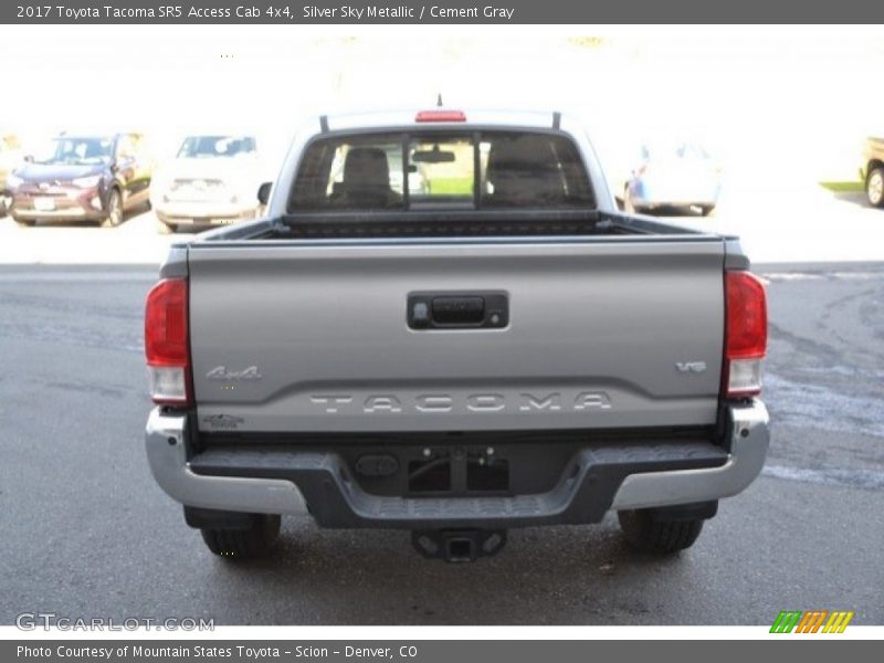 Silver Sky Metallic / Cement Gray 2017 Toyota Tacoma SR5 Access Cab 4x4