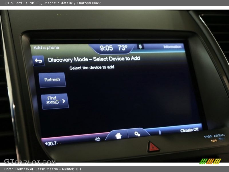 Magnetic Metallic / Charcoal Black 2015 Ford Taurus SEL