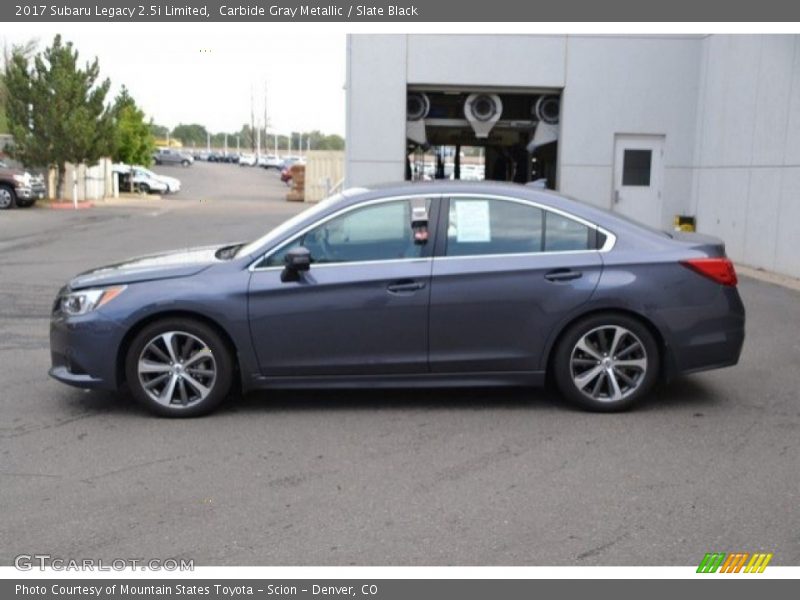Carbide Gray Metallic / Slate Black 2017 Subaru Legacy 2.5i Limited