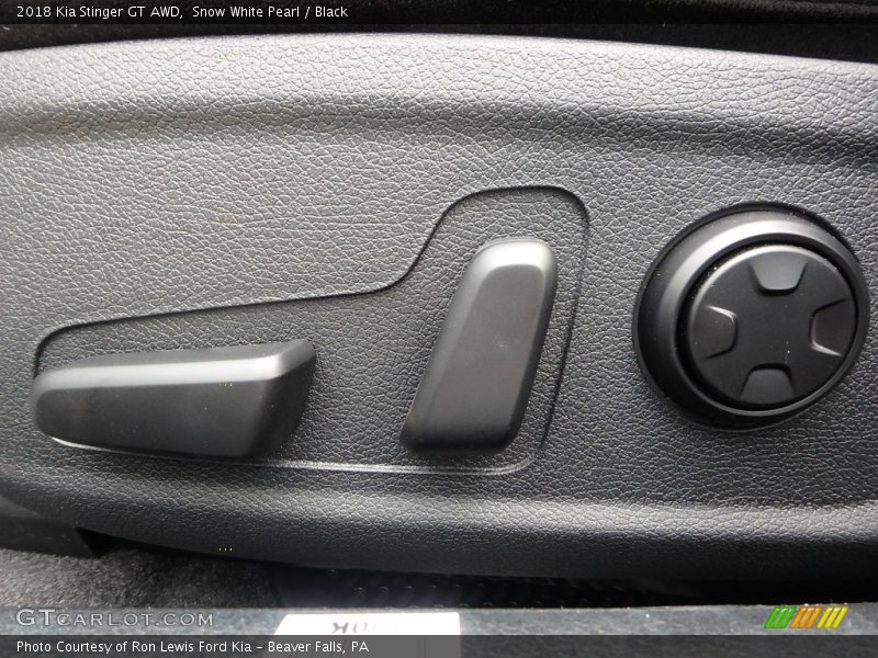 Snow White Pearl / Black 2018 Kia Stinger GT AWD