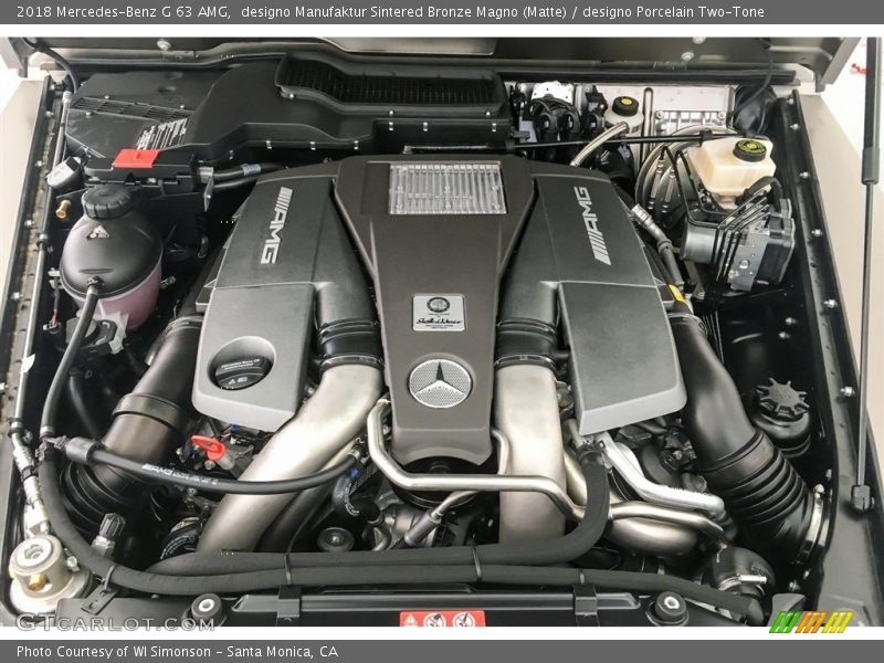  2018 G 63 AMG Engine - 5.5 Liter AMG biturbo DOHC 32-Valve VVT V8