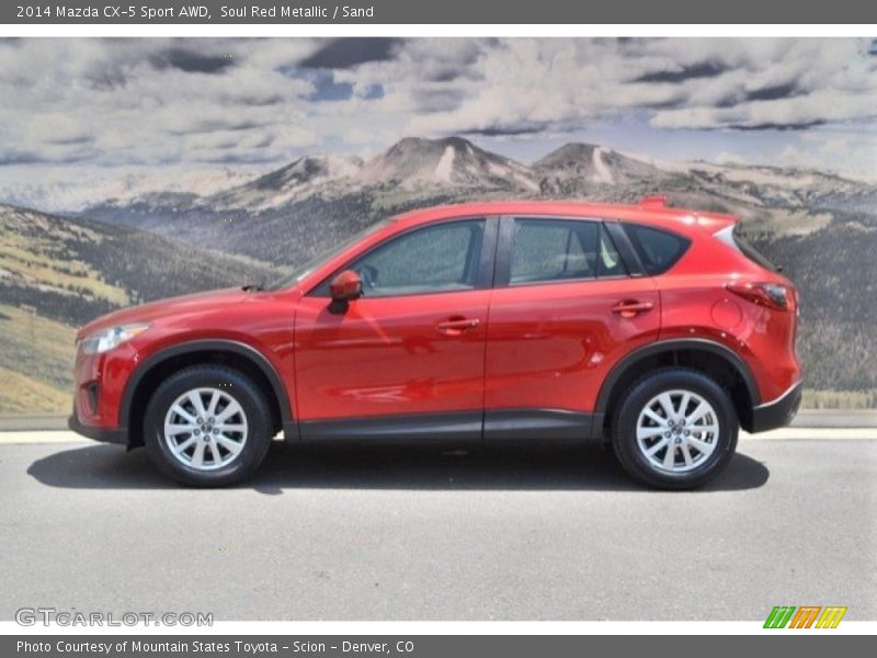 Soul Red Metallic / Sand 2014 Mazda CX-5 Sport AWD