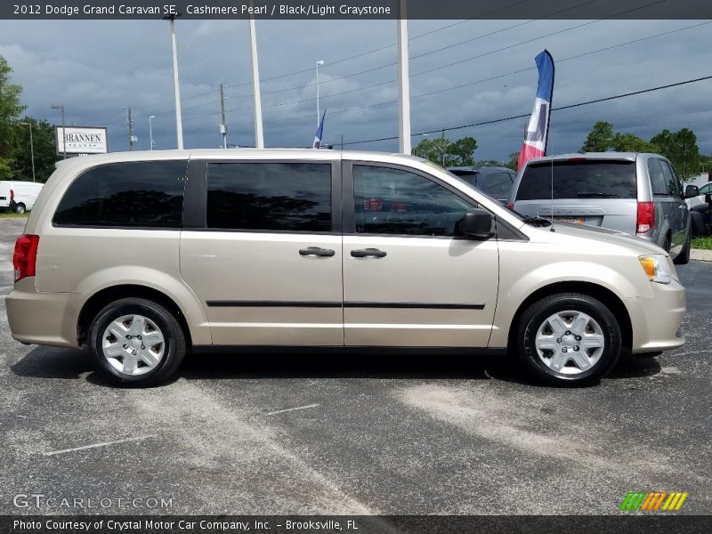 Cashmere Pearl / Black/Light Graystone 2012 Dodge Grand Caravan SE