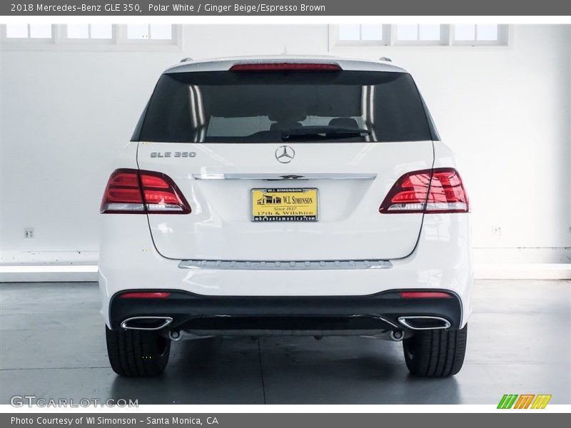 Polar White / Ginger Beige/Espresso Brown 2018 Mercedes-Benz GLE 350