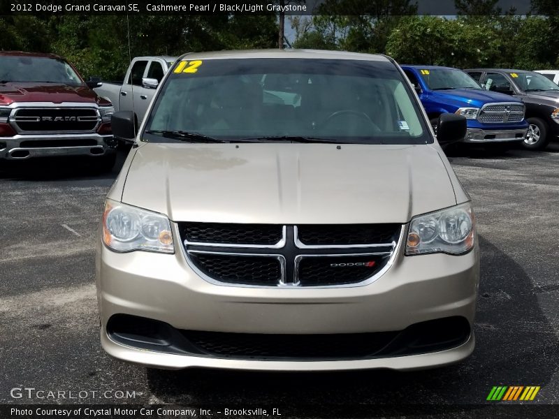 Cashmere Pearl / Black/Light Graystone 2012 Dodge Grand Caravan SE