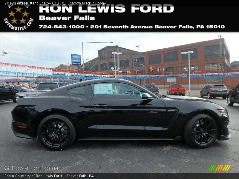 Shadow Black / Ebony 2017 Ford Mustang Shelby GT350