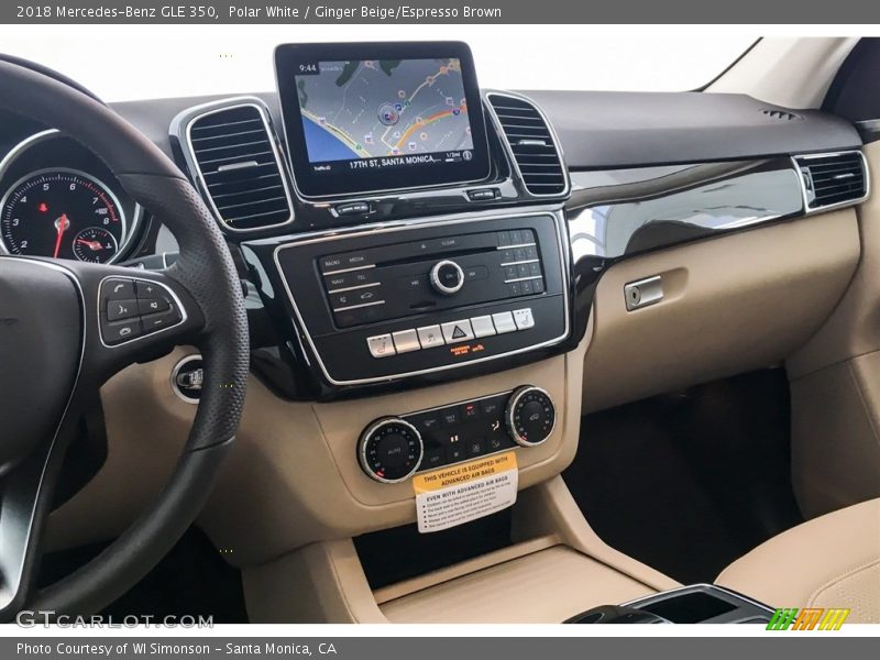 Polar White / Ginger Beige/Espresso Brown 2018 Mercedes-Benz GLE 350
