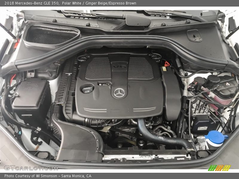 Polar White / Ginger Beige/Espresso Brown 2018 Mercedes-Benz GLE 350