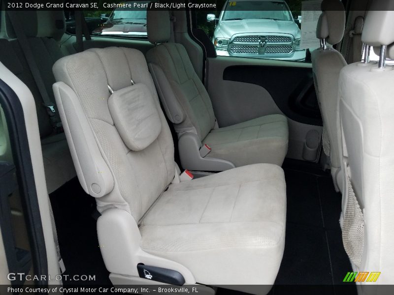 Cashmere Pearl / Black/Light Graystone 2012 Dodge Grand Caravan SE