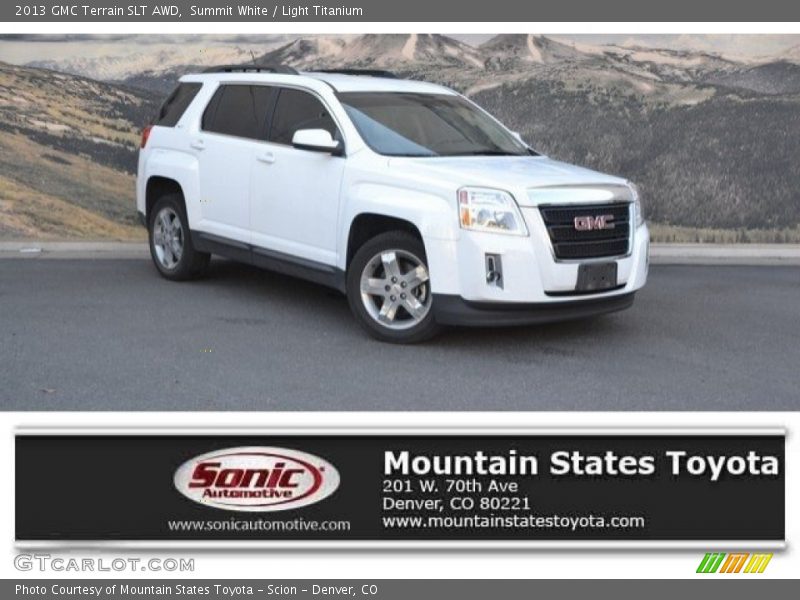 Summit White / Light Titanium 2013 GMC Terrain SLT AWD