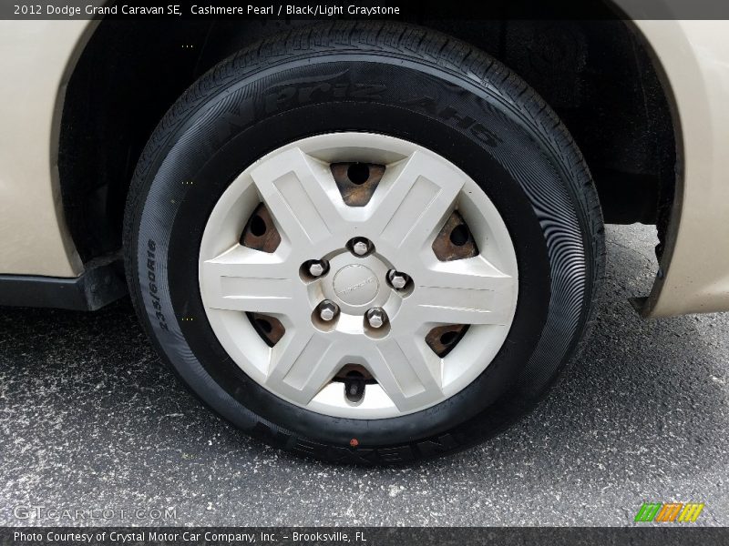 Cashmere Pearl / Black/Light Graystone 2012 Dodge Grand Caravan SE