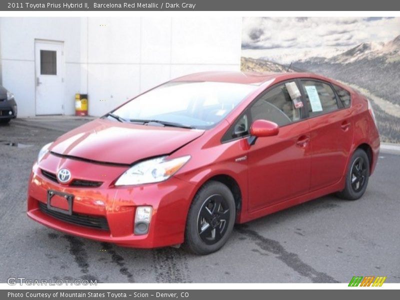 Barcelona Red Metallic / Dark Gray 2011 Toyota Prius Hybrid II