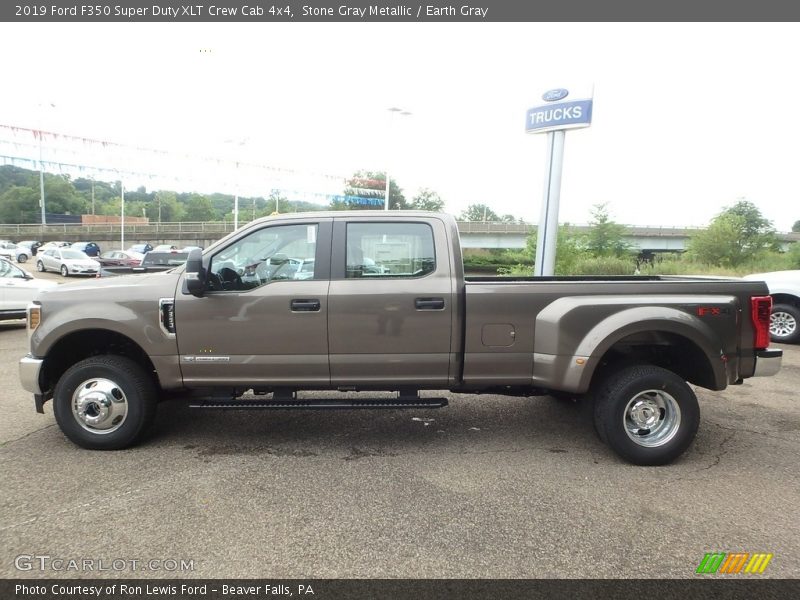Stone Gray Metallic / Earth Gray 2019 Ford F350 Super Duty XLT Crew Cab 4x4