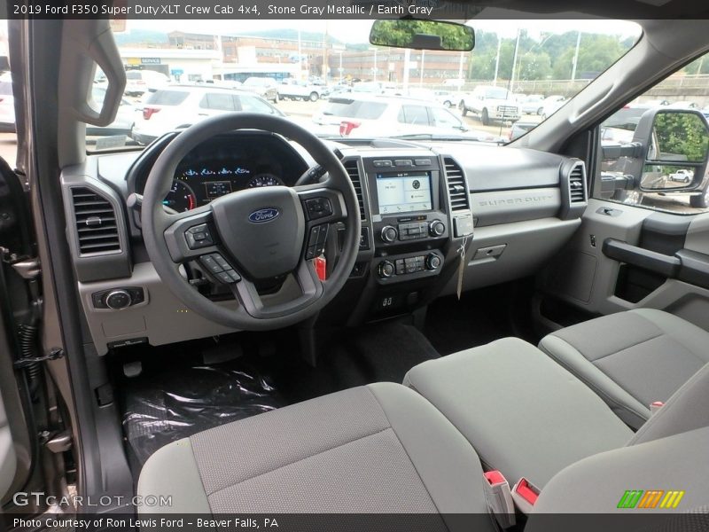  2019 F350 Super Duty XLT Crew Cab 4x4 Earth Gray Interior