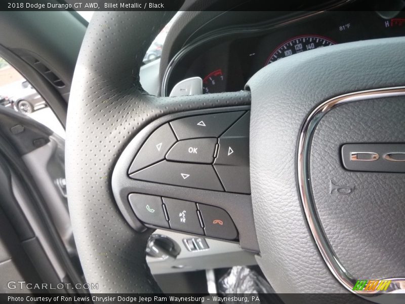 Billet Metallic / Black 2018 Dodge Durango GT AWD