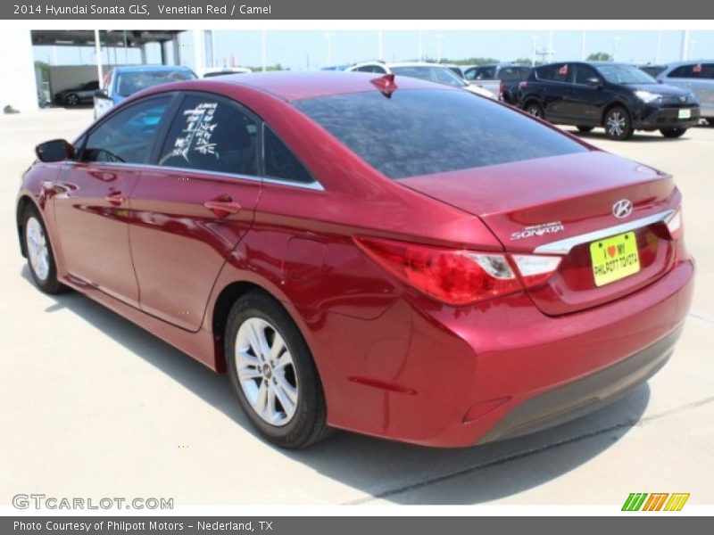 Venetian Red / Camel 2014 Hyundai Sonata GLS