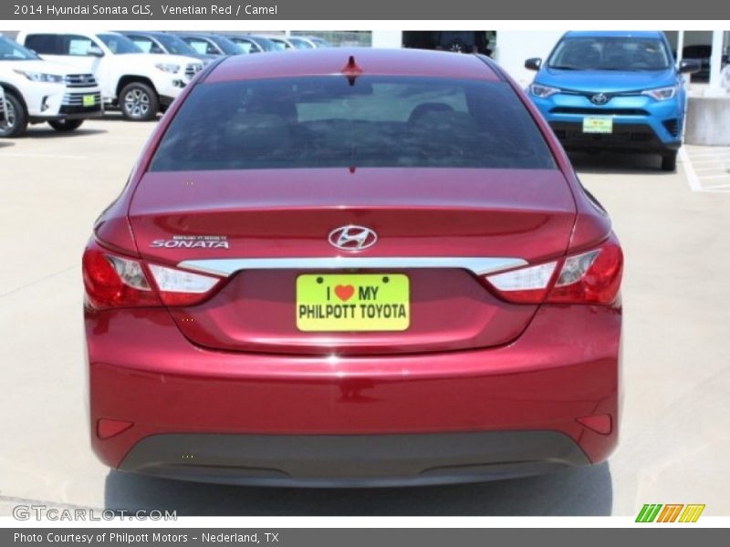 Venetian Red / Camel 2014 Hyundai Sonata GLS
