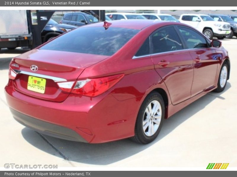 Venetian Red / Camel 2014 Hyundai Sonata GLS