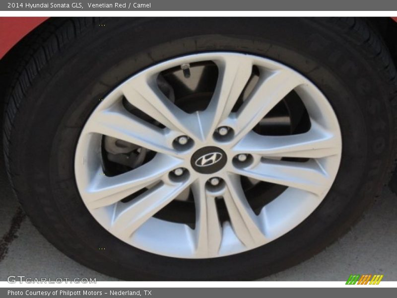 Venetian Red / Camel 2014 Hyundai Sonata GLS