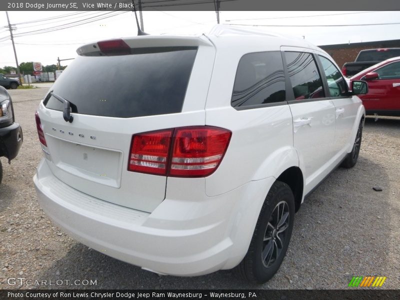 Vice White / Black 2018 Dodge Journey SE