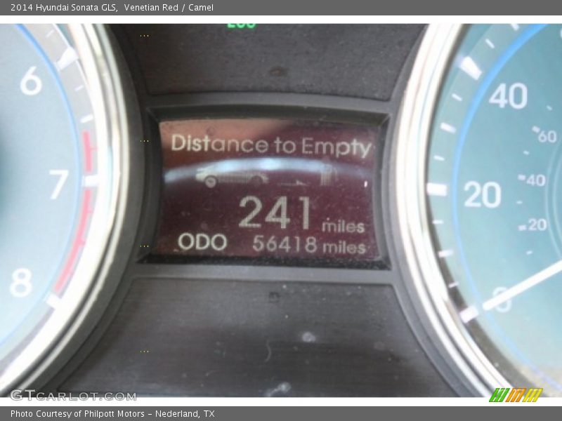 Venetian Red / Camel 2014 Hyundai Sonata GLS